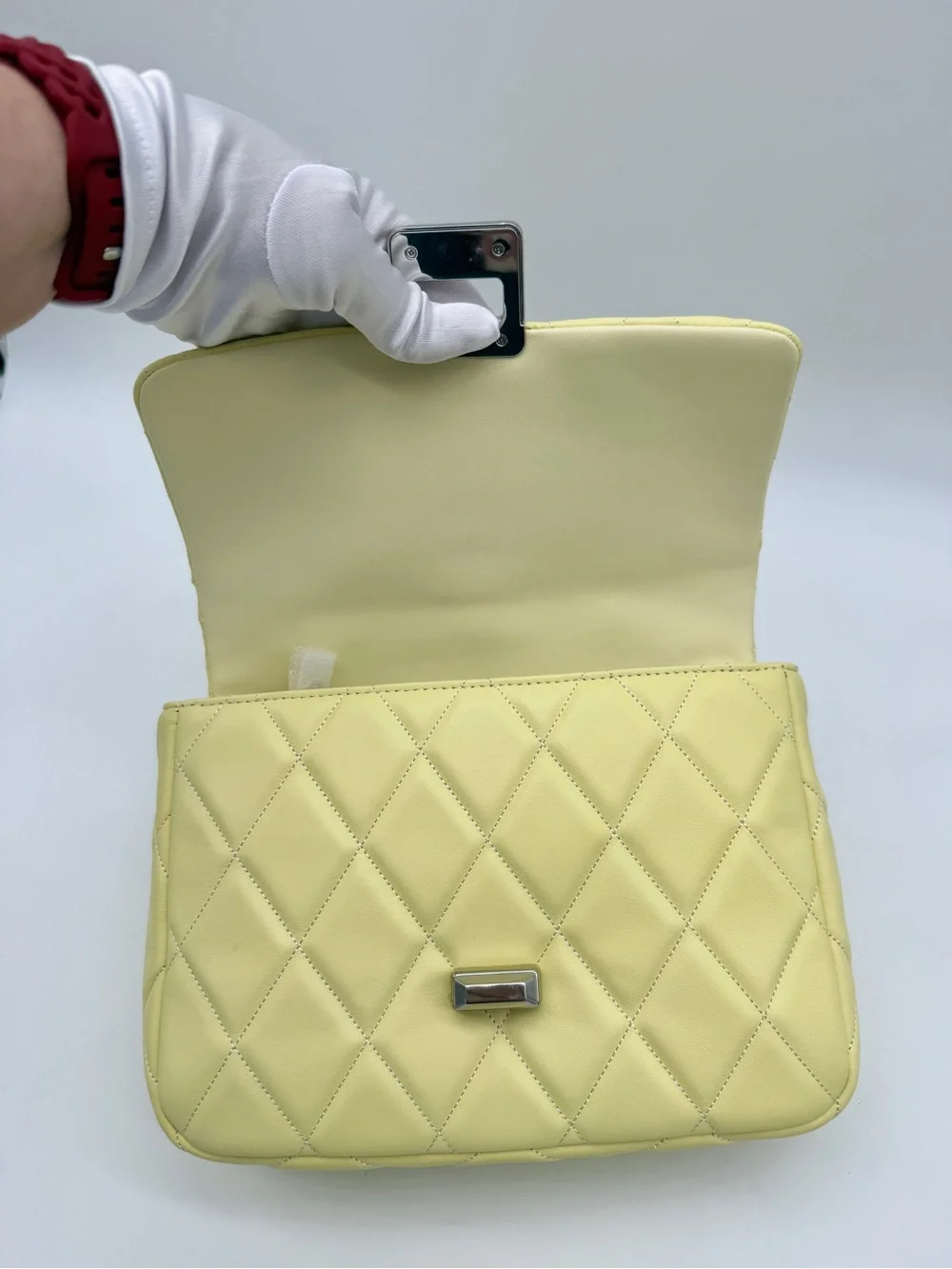 Kate Spade Carey Quilted Small Flap Crossbody Bag Lemon Fondant Yellow
